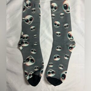 Gray Alien Socks